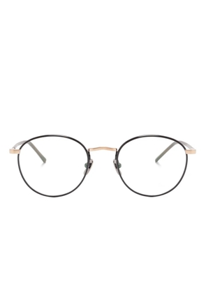 Lunor round-frame glasses - Brown