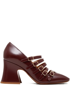 Chloé 80mm Janis buckle-strap pumps - Red