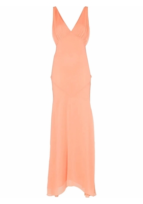 De La Vali Moss chiffon gown - Orange