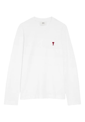 AMI Paris Ami De Coeur organic-cotton T-shirt - White
