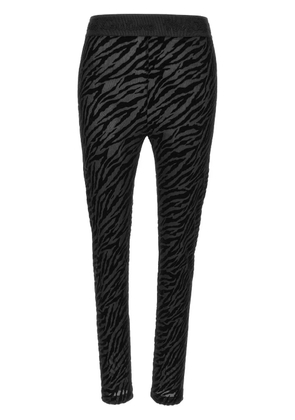 Versace Jeans Couture zebra-print leggings - Black