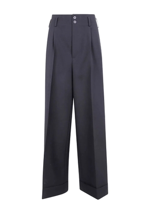 IBRIGU cuffed pleated trousers - Grey