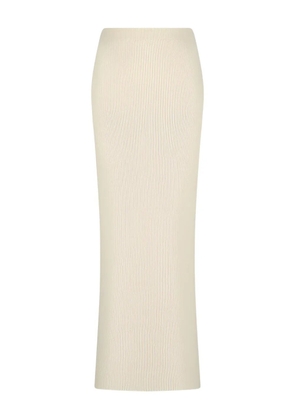 Canessa ribbed skirt - Neutrals