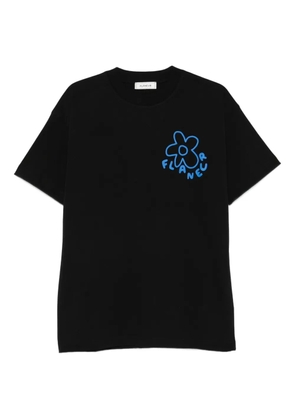 FLÂNEUR flower-print T-shirt - Black