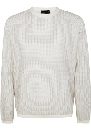 Emporio Armani crew-neck sweater - White