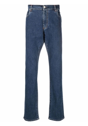 Billionaire logo-embroidered jeans - Blue