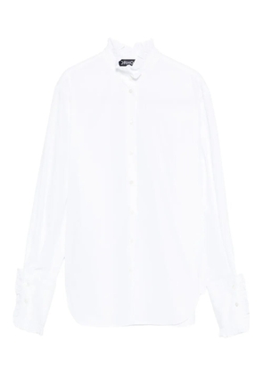 DRHOPE ruffled-trim shirt - White