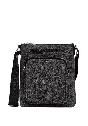 Karl Lagerfeld Jeans logo messenger bag - Black