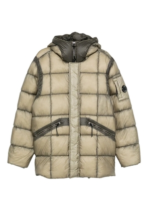 C.P. Company quilted hooded jacket - Neutrals