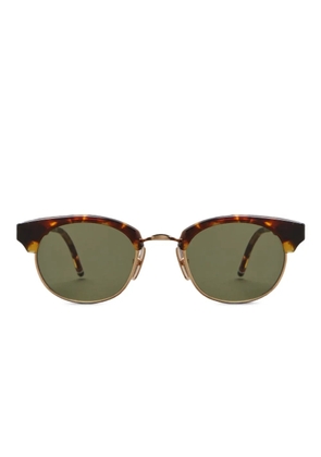 Thom Browne Eyewear tortoiseshell Clubmaster-frame sunglasses