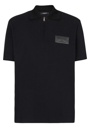 Balmain cotton polo shirt - Black