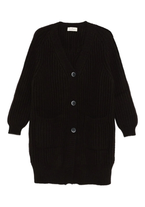 Bruno Manetti ribbed-knit cardigan - Black