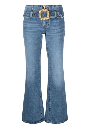 CORMIO cropped bootcut jeans - Blue