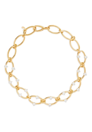 Panconesi oval-link zirconia necklace - Gold