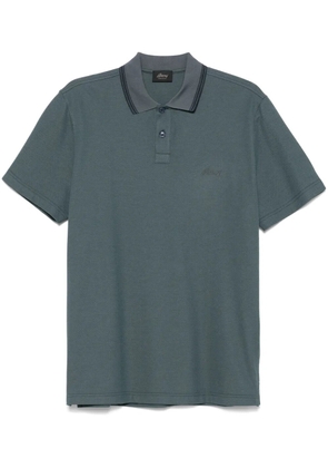 Brioni piqué polo shirt - Green