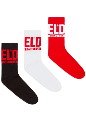 Diesel Skm-Ray-Threepack socks (pack of three) - Red