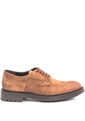 sturlini firenze brogue lace-up derby shoes - Brown