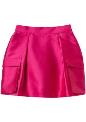 TWINSET Mikado mini skirt - Pink