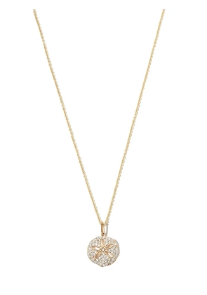 Sydney Evan 14kt yellow gold Sand Dollar diamond pendant necklace