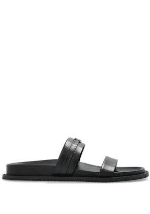 Michael Michael Kors logo plaque slides - Black