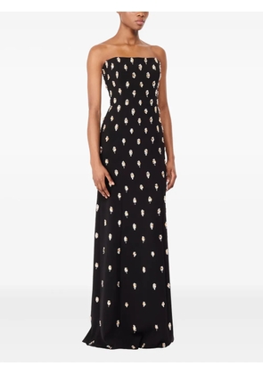 Jenny Packham embellished strapless maxi dress - Black