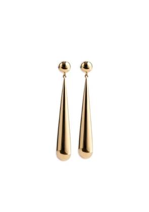 LIE STUDIO sphere drop earrings - Gold