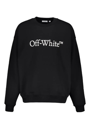 Off-White logo long-sleeve sweatshirt - Black