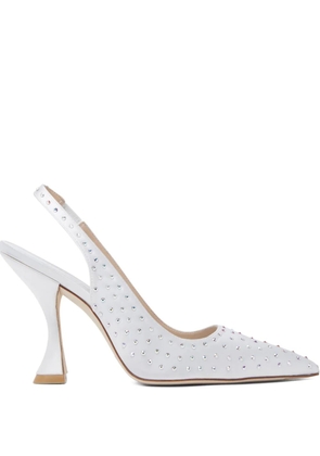 Stuart Weitzman 100mm Glam Xcurve pumps - White