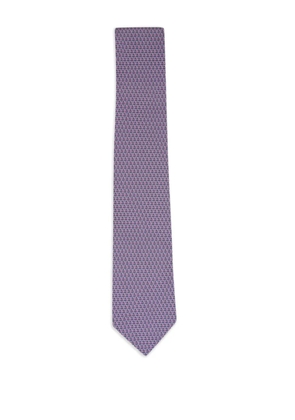 Ferragamo patterned neckwear - Purple