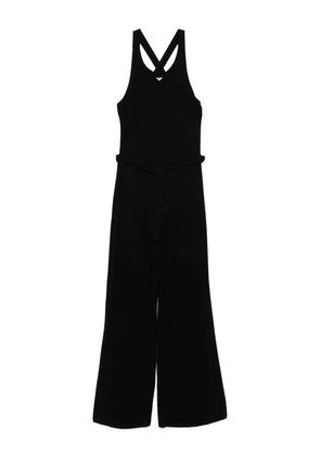 Emporio Armani logo-embellished jumpsuit - Black