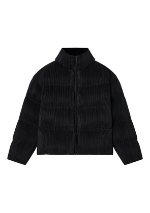 Emporio Armani pleated puffer jacket - Black