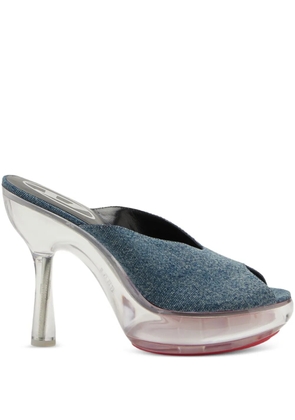 Diesel 120mm D-Lake denim platform sandals - Blue