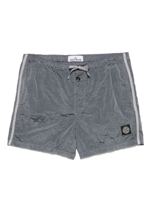 Stone Island Compass-patch swim shorts - Grey