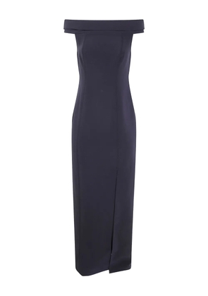 Lauren Ralph Lauren off-shoulder split maxi dress - Black