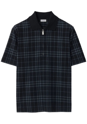 Burberry checked polo shirt - Black