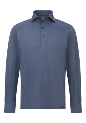 Boggi Milano long-sleeve polo shirt - Blue