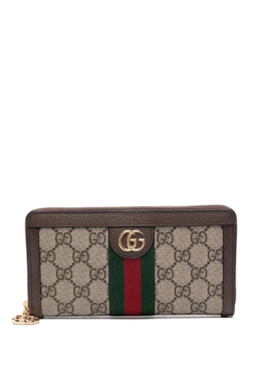 Gucci Ophidia Double G logo wallet - Brown
