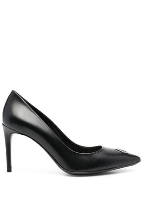 Philipp Plein logo-plaque 80mm pumps - Black