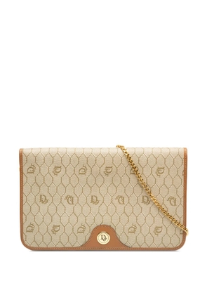 Christian Dior Pre-Owned 20th Century Honeycomb Coated Canvas Chain shoulder bag - Brown