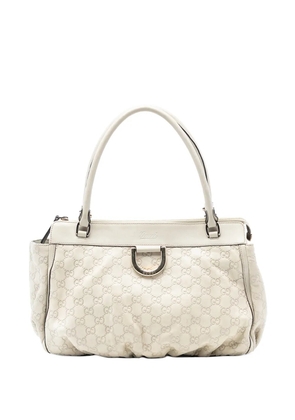 Gucci Pre-Owned 2016-2025 Guccissima Abbey D Ring tote bag - White