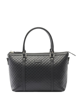 Gucci Pre-Owned 2000s micro GG Guccissima leather tote bag - Black