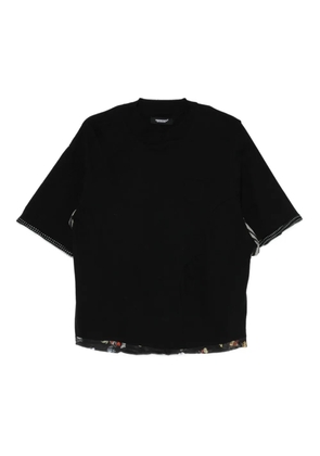 Undercover printed-trim T-shirt - Black