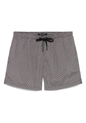 Tagliatore geometric-print swim shorts - Black