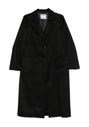 Barba notch-collar single-breasted coat - Black