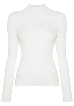 TWINSET ribbed turtleneck sweater - White