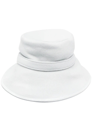 Alberta Ferretti logo plaque bucket bag - Neutrals