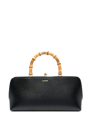 Jil Sander Goji bamboo-handle leather bag - Black