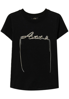 TWINSET logo-embellished T-shirt - Black