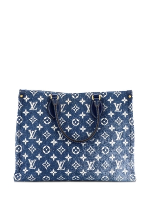Louis Vuitton Pre-Owned OnTheGo Tote Monogram Jacquard Denim MM shoulder bag - Blue
