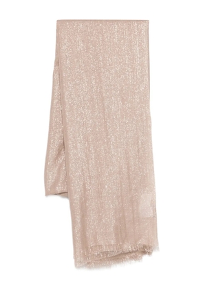 Brunello Cucinelli fringed scarf - Neutrals